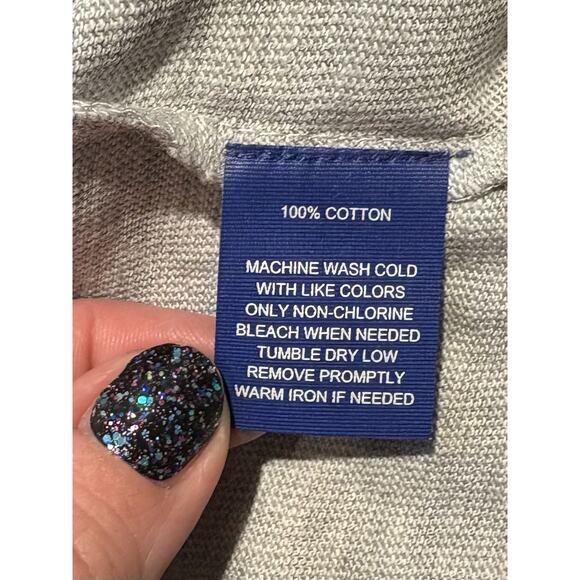 Joseph Abboud Men’s Lightweight Gray Vneck Sweater Size 3X NWT Cotton - Picture 5 of 5